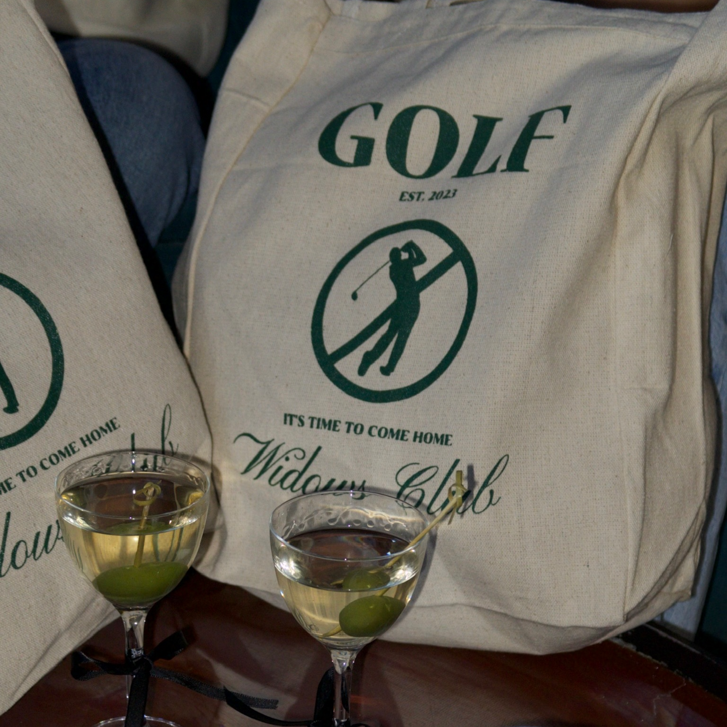 Golf Widows Club Small Tote Bag