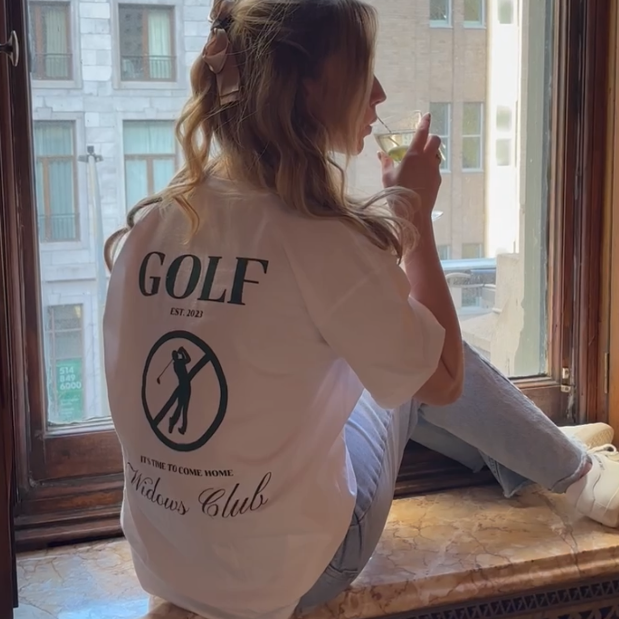Golf Widows Club White T-Shirt